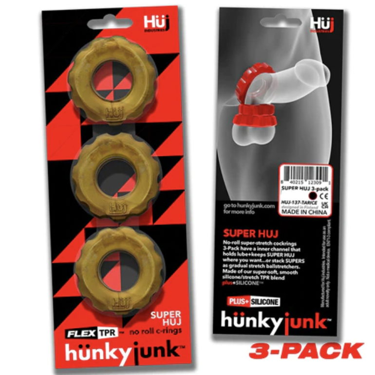 Hunkyjunk HUJ Super HUJ 3-Pack C-Rings Bronze Metallic