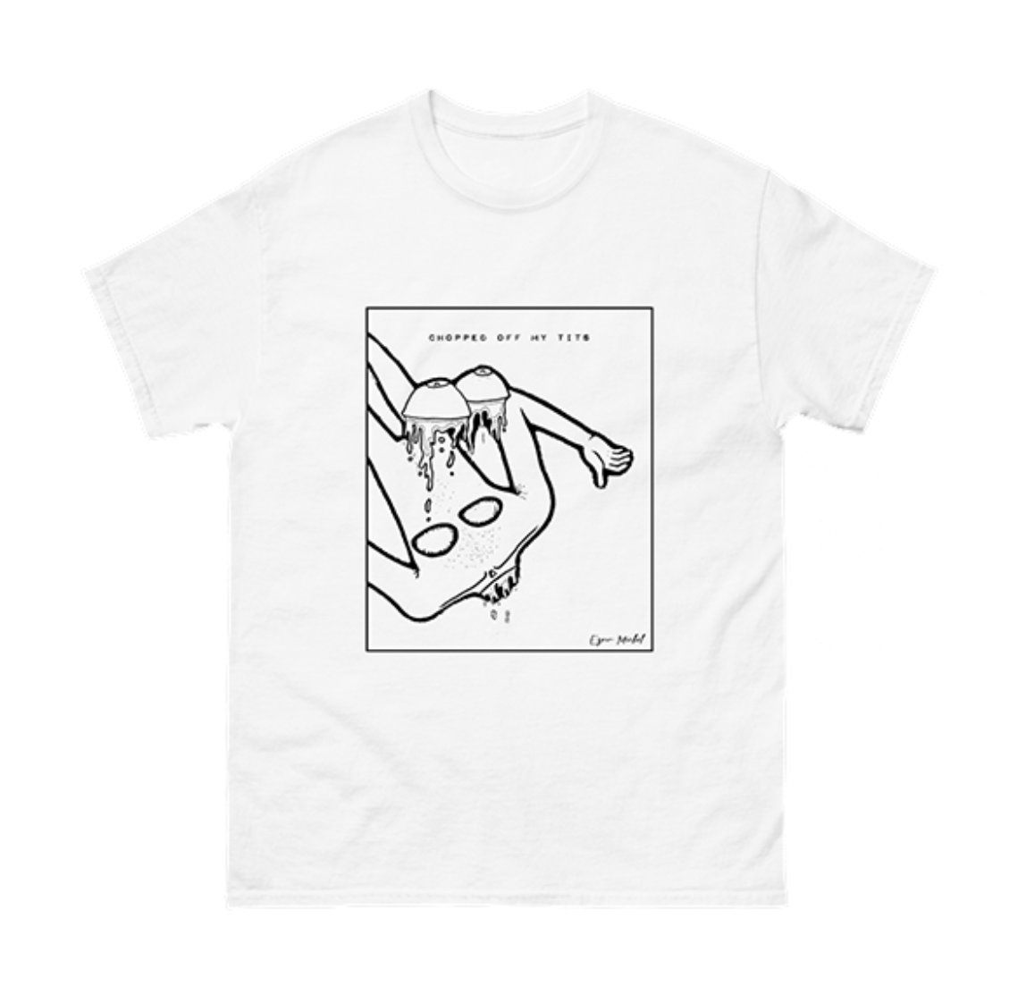 Pussyboy Chopped Tee - White - sale