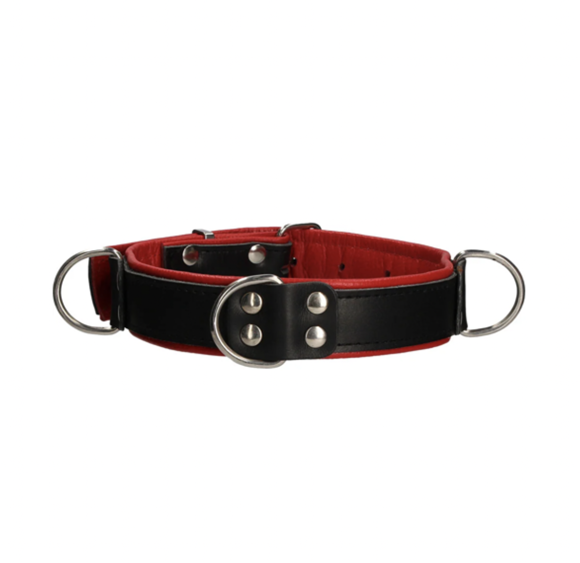 Ouch! Deluxe Bondage Collar - Red