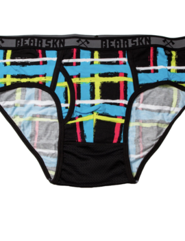 Bear Skn Bamboo Brief - Plaid Paint