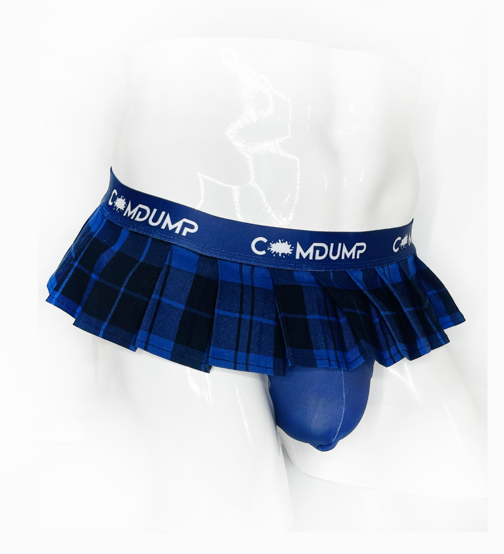 CumDump Jock Skirt - Blue