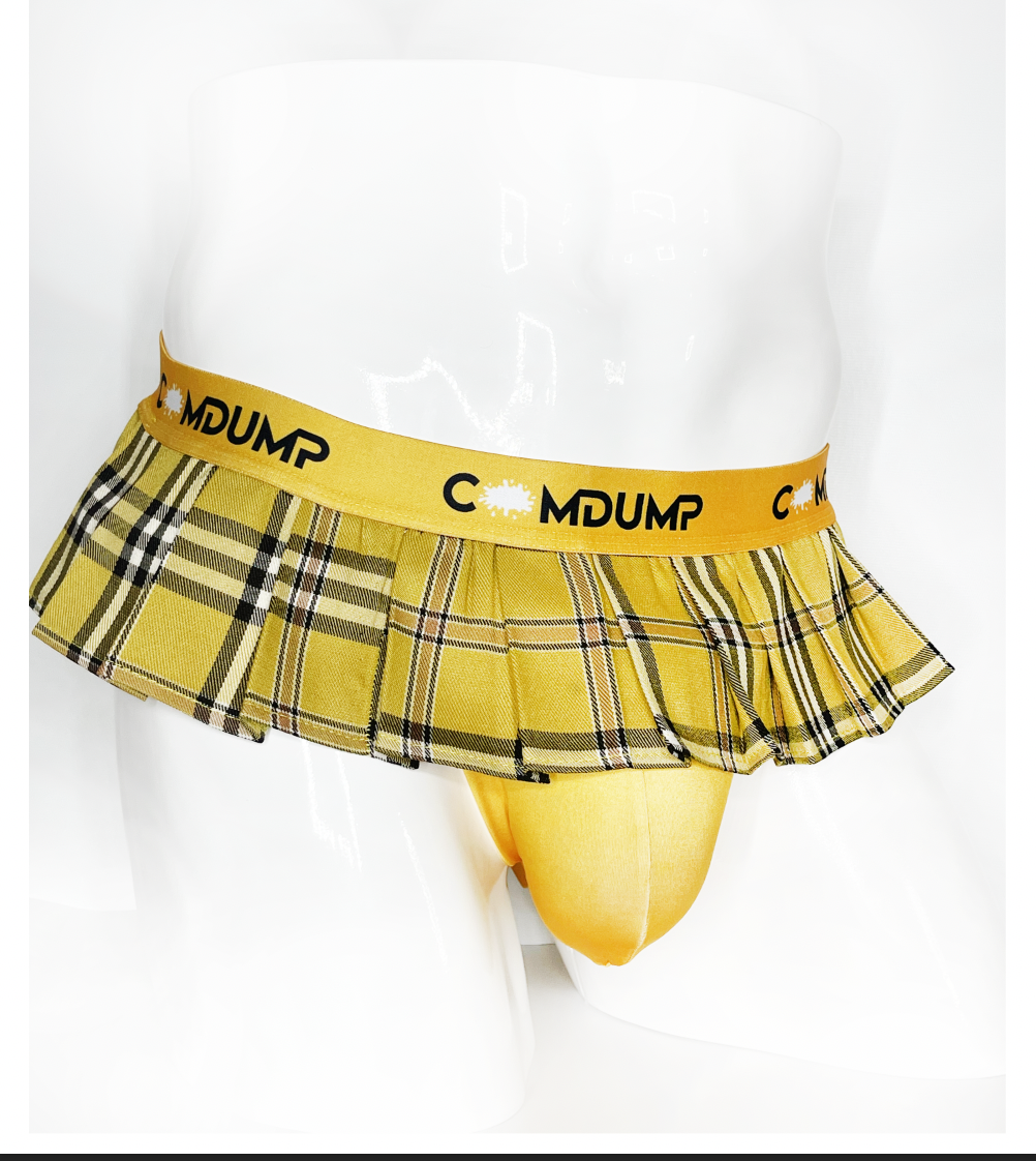 CumDump Jock Skirt - Yellow