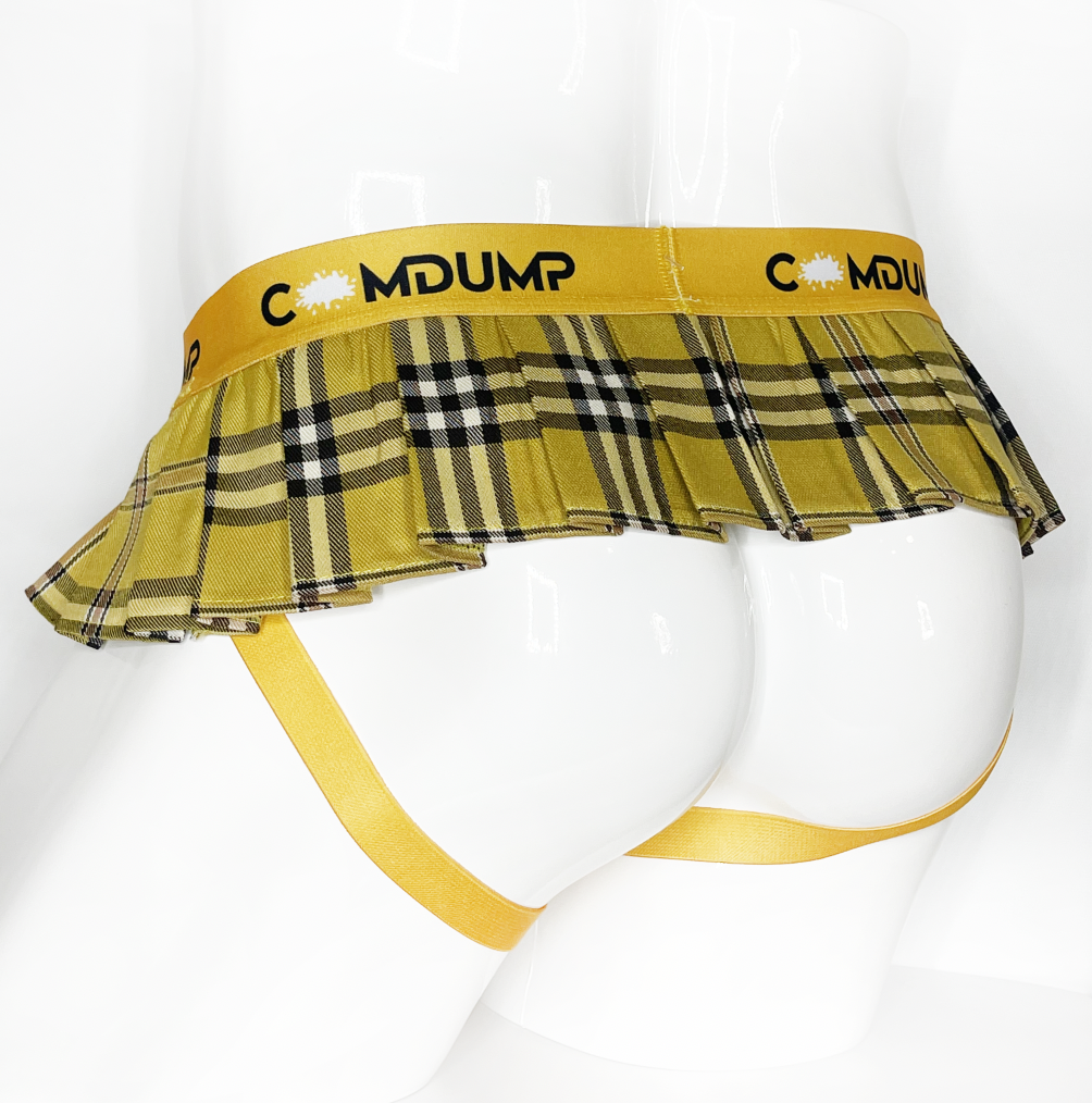 CumDump Jock Skirt - Yellow