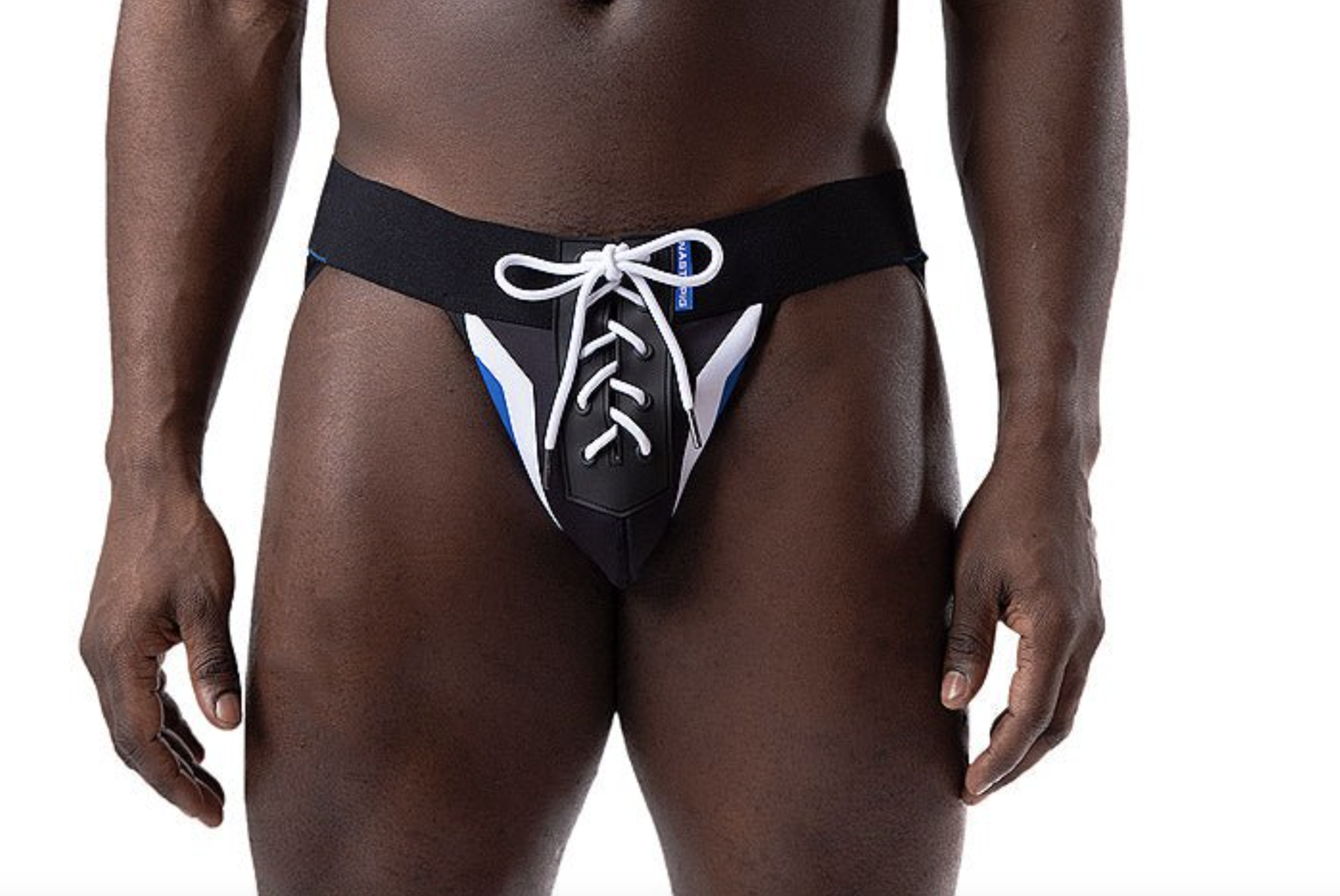 Nasty Pig Alliance Jock Strap - Black/Chelsea Blue - sale