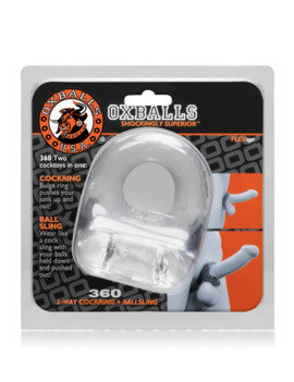 Oxballs OX 360 Cock Ring & Ballsling Clear