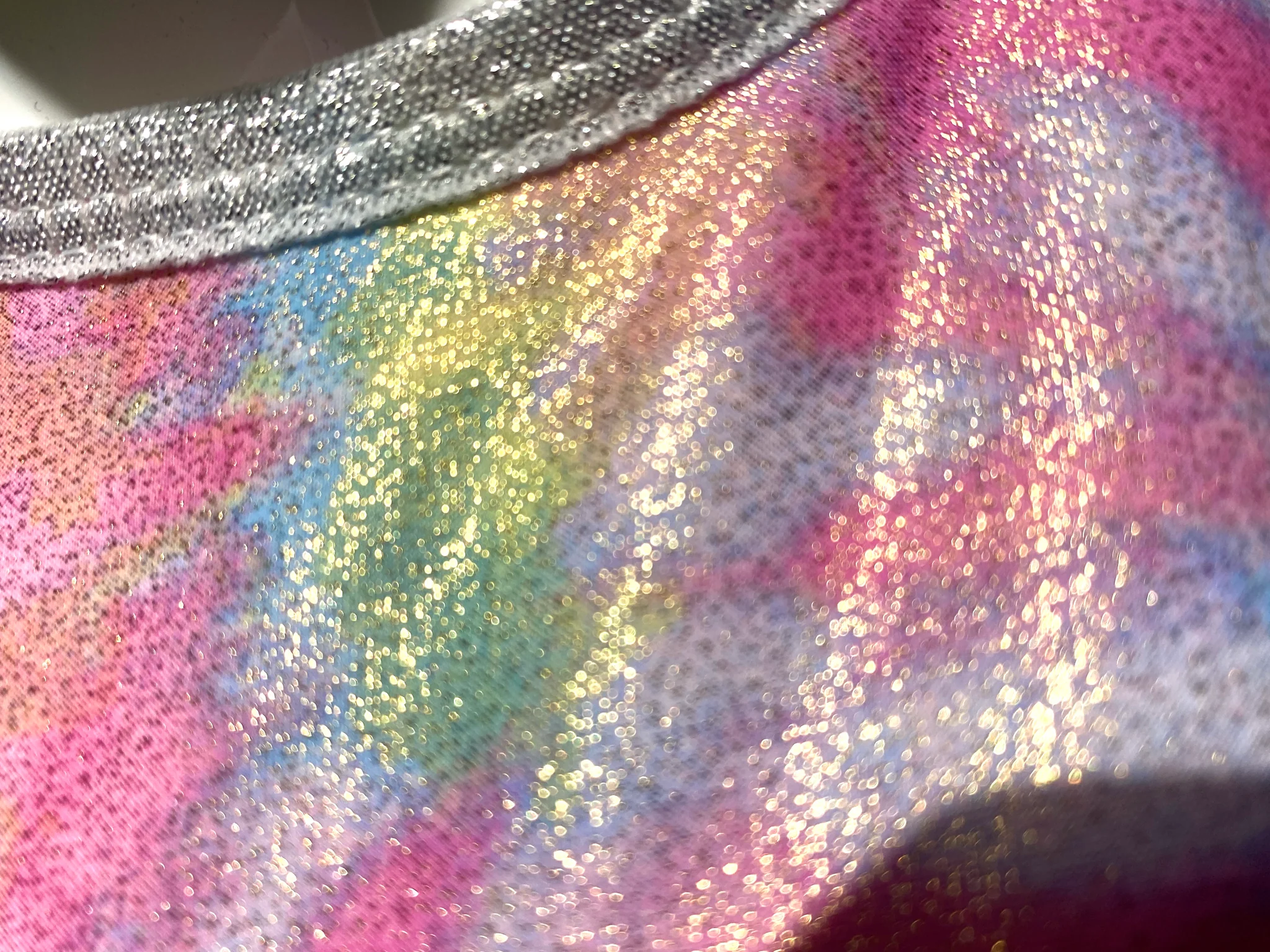 Knobs Tie Dye Metallic Glitter
