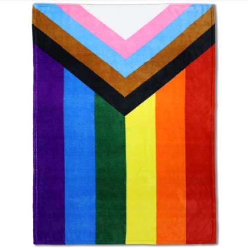 Progressive Pride Flag Blanket