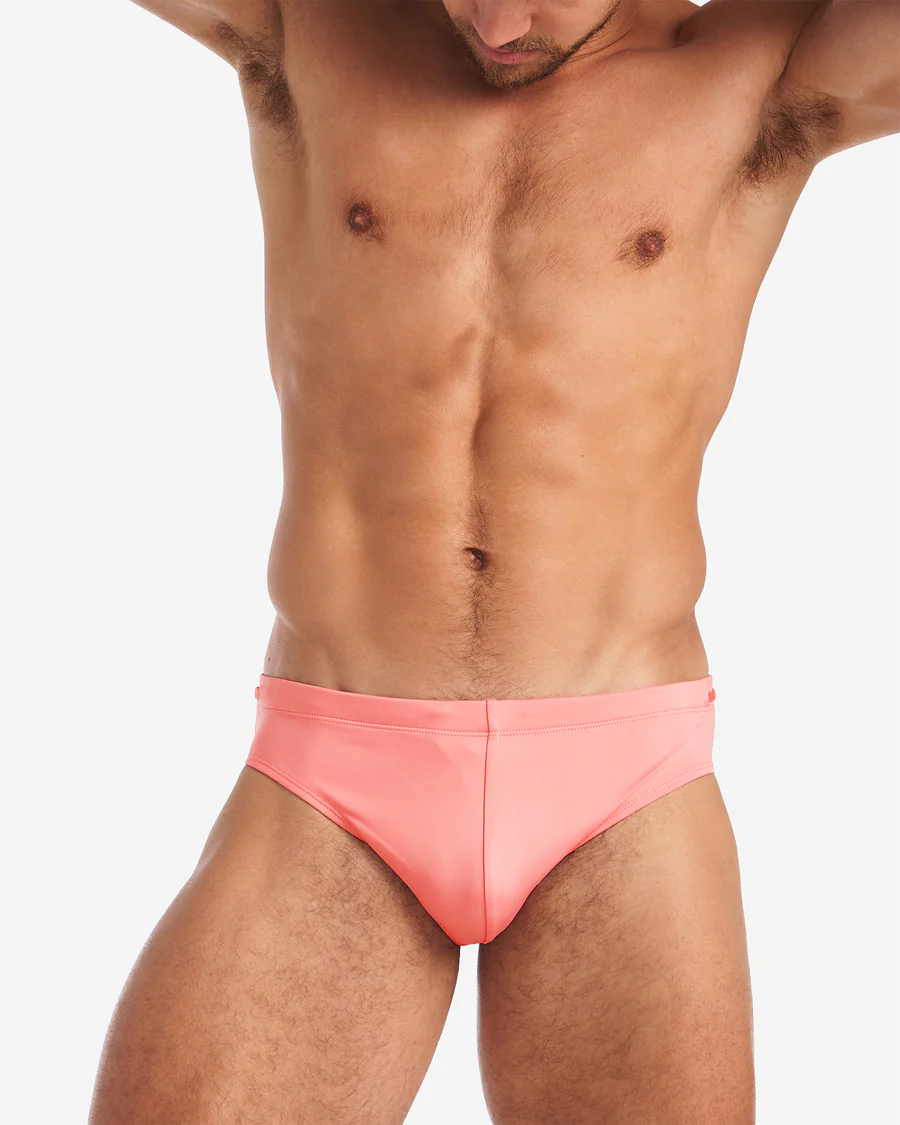 Teamm8 Grid Swim Brief - Bondi Pink