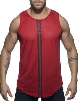 Addicted/ES Double Stripe Tank Top - Red
