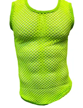 Knobs A319 Fishnet Tank - Neon Green
