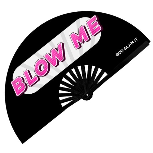 Blow Me - Satin Bamboo Fan