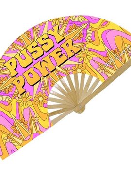 Pussy Power - Satin Bamboo Fan