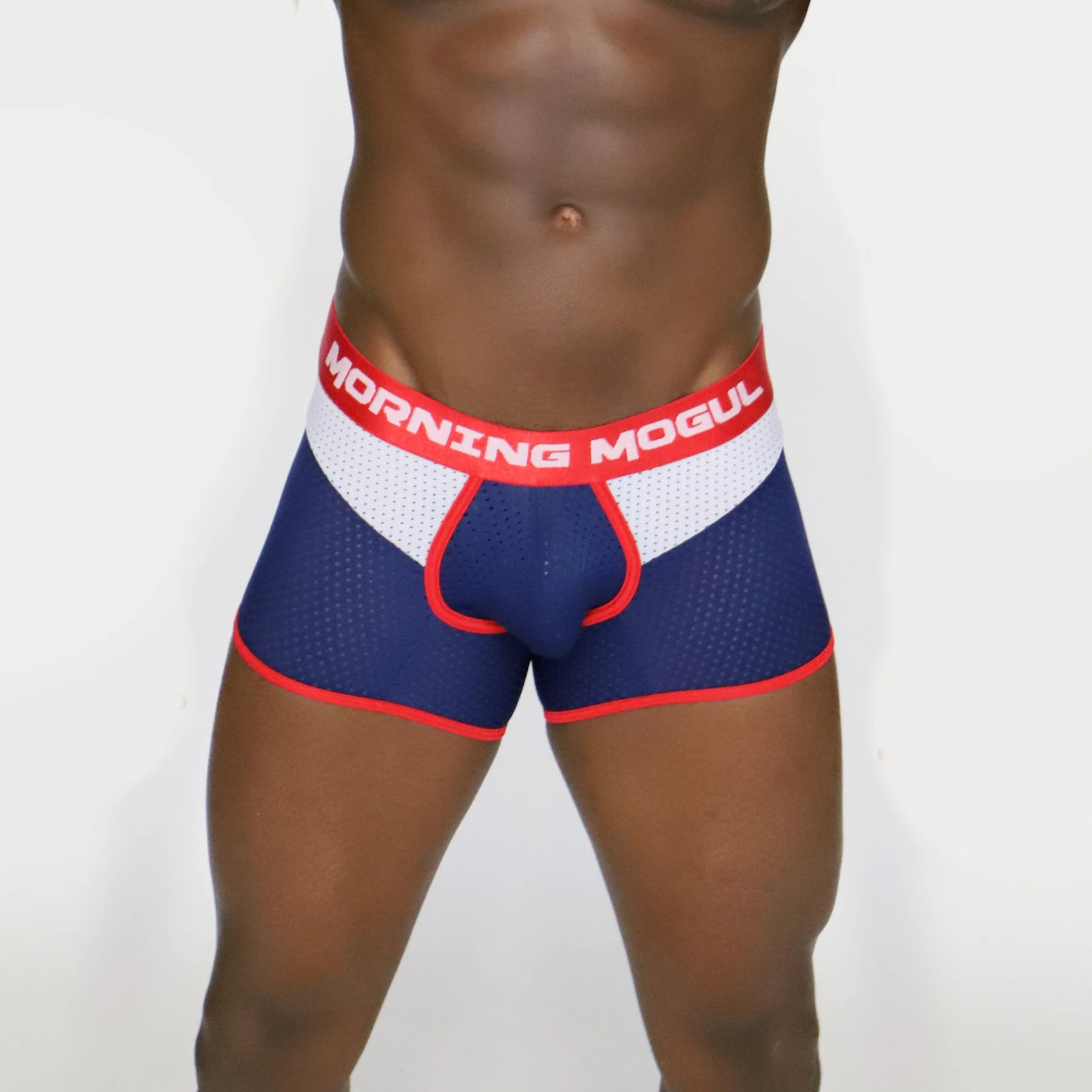 Morning Mogul Almight Boxer Trunk - Navy/White