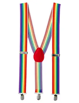 Rainbow Suspenders - Red Patch