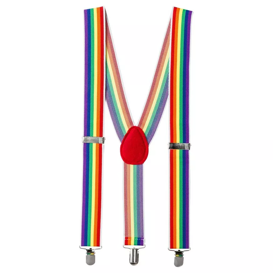 Rainbow Suspenders - Red Patch