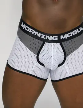 Morning Mogul Kieray Boxer Trunk - White/Grey