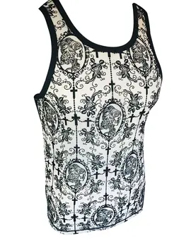 Knobs Day of the Dead Tank - White