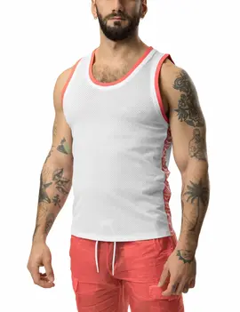 Nasty Pig Diver Tank Top - White/Coral