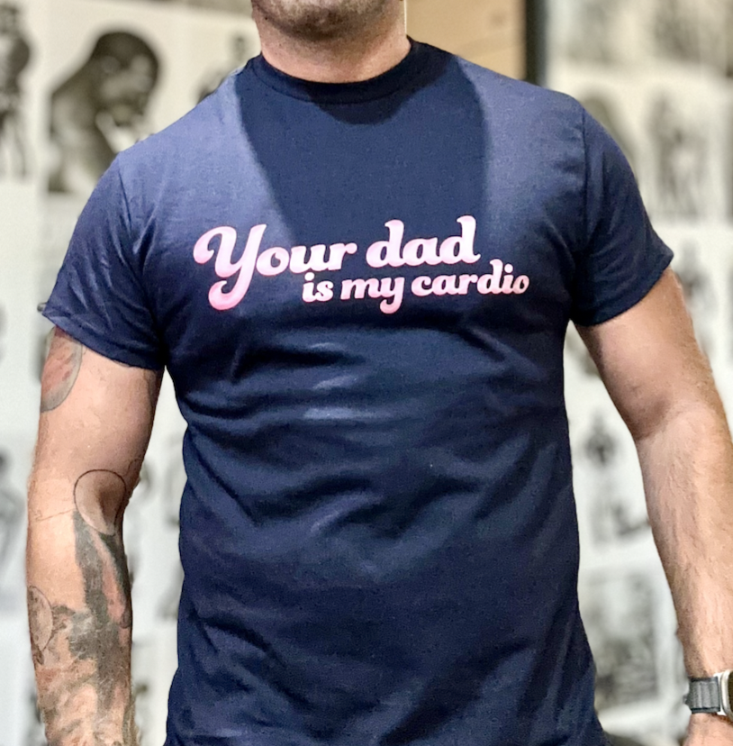 Humanity Lifestyle Co. Your Dad is My Cardio Tee - Navy