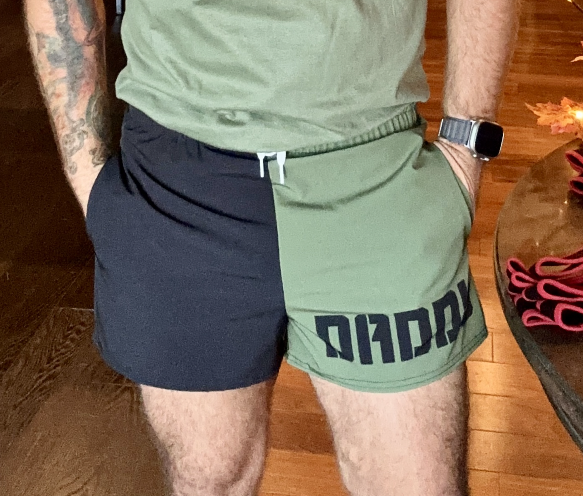 Humanity Lifestyle Co. Daddy Shorts - Army/Black