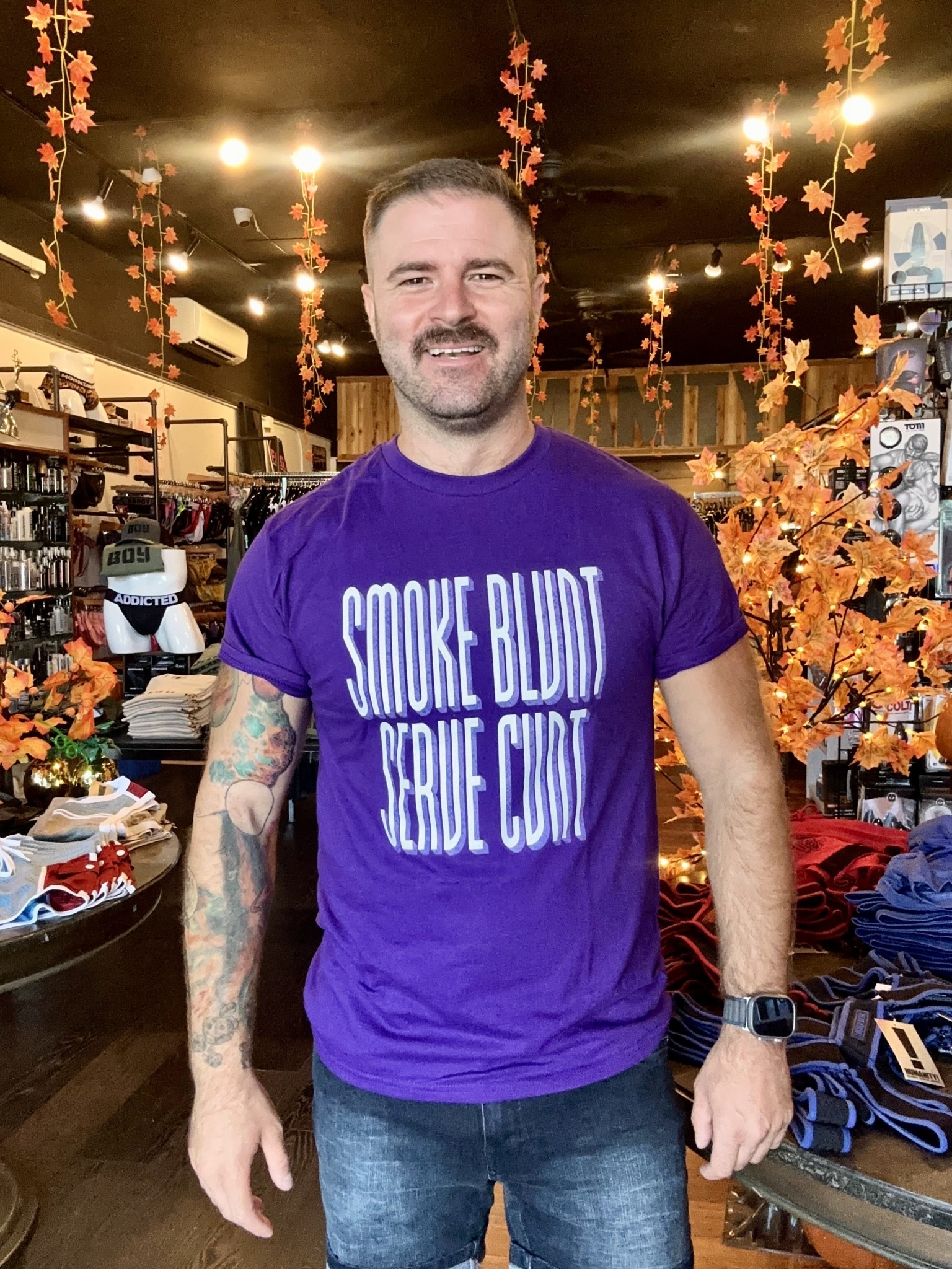 Humanity Lifestyle Co. Smoke and Serve Tee - Purple