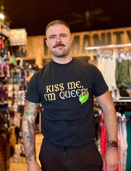 Humanity Lifestyle Co. HLC KIss Me I'm Queer Basic Tee - Black