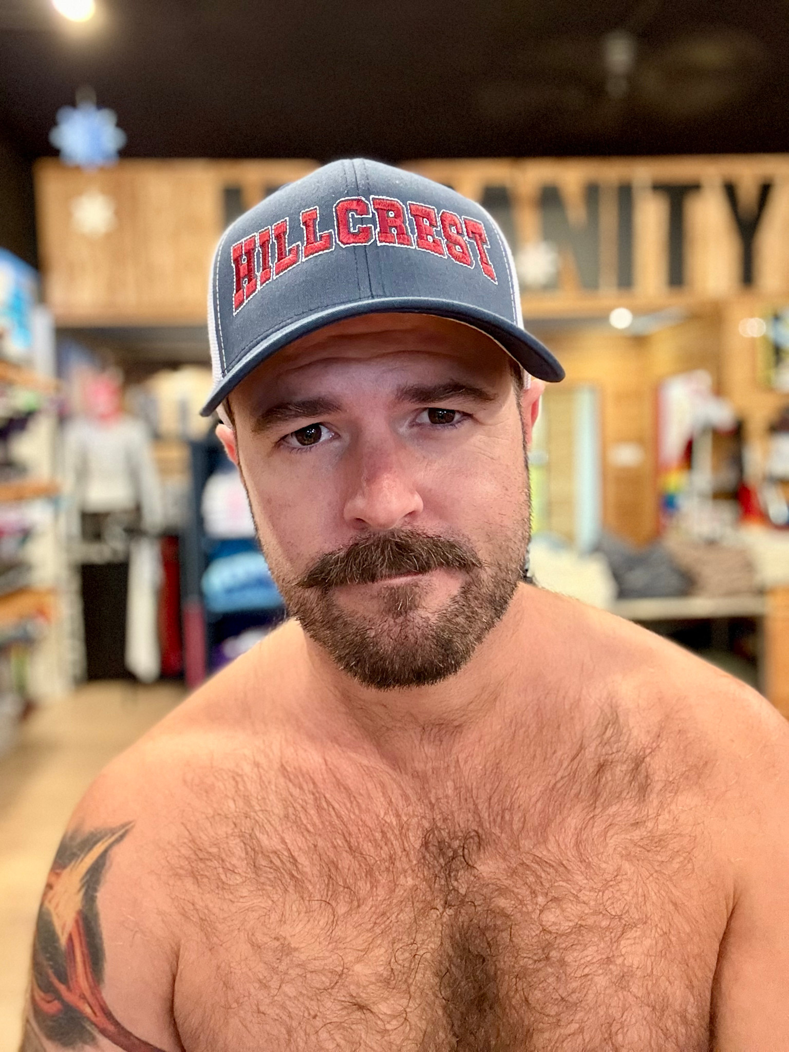 Humanity Lifestyle Co. HLC Retro Trucker Hat - Hillcrest University - Navy/White