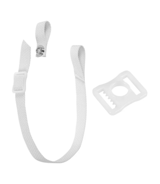 A&R HELMET CHIN STRAP WHITE
