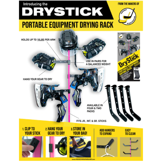 HOCKEY WRAPAROUND DRY STICK 4PK