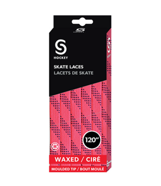 ELITE HOCKEY LACE NEON PINK WAX