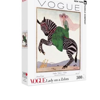 New York Puzzle Co VOGUE Lady on a Zebra 500 Puzzle