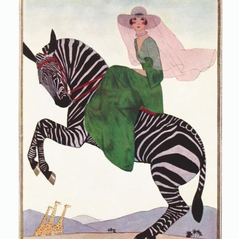 New York Puzzle Co VOGUE Lady on a Zebra 500 Puzzle