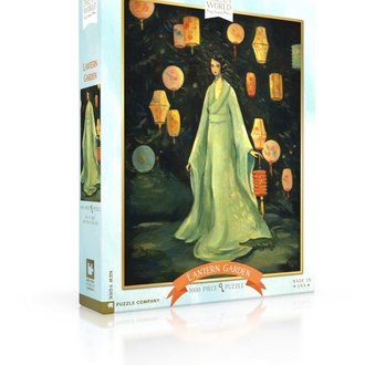 New York Puzzle Co DREAM WORLD Lantern Garden 1000 Puzzle