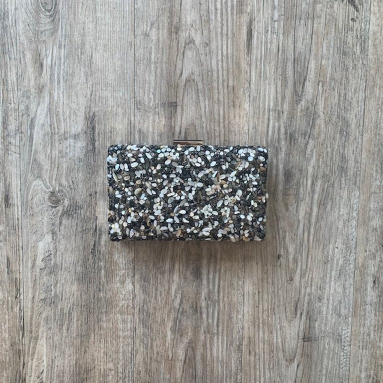 Sondra Roberts Sondra Roberts Stone Encrusted Box Clutch