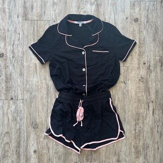 Me Moi Notch Collar PJ Set