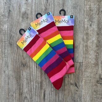 Me Moi MeMoi Stripe Crew Sock