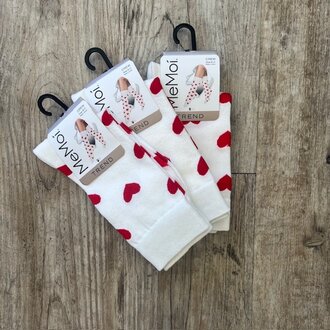 Me Moi MeMoi Sweetheart Crew Sock