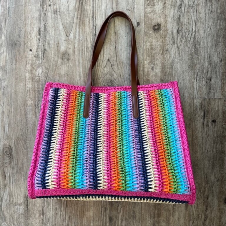 Urban Expressions Candi Striped Tote