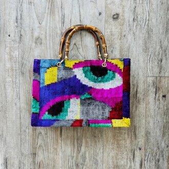 Acya Design Acya Design Small Silk Tote w/ Bamboo