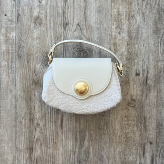 Esthera Esthera 7pm Shearling Handbag