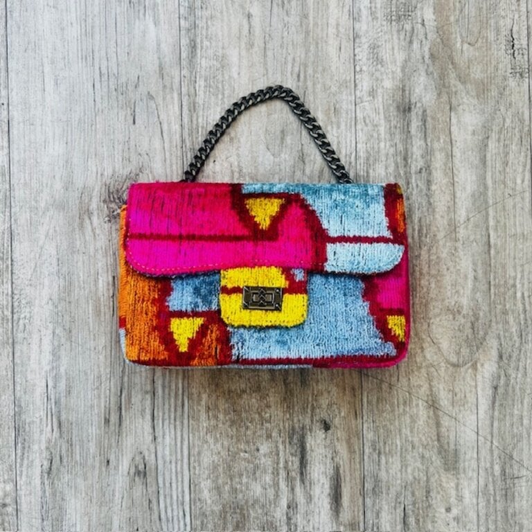 Acya Design Acya Silk Ikat Crossbody w/ Chain SS