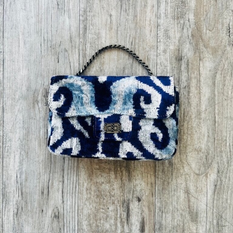 Acya Design Acya Silk Ikat Crossbody w/ Chain SS