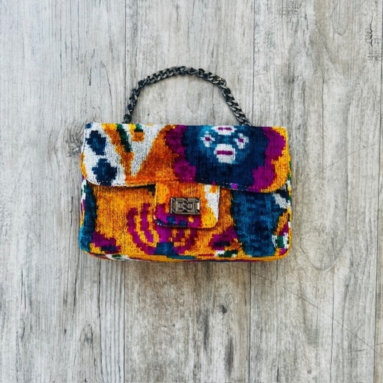 Acya Design Acya Silk Ikat Crossbody w/ Chain SS