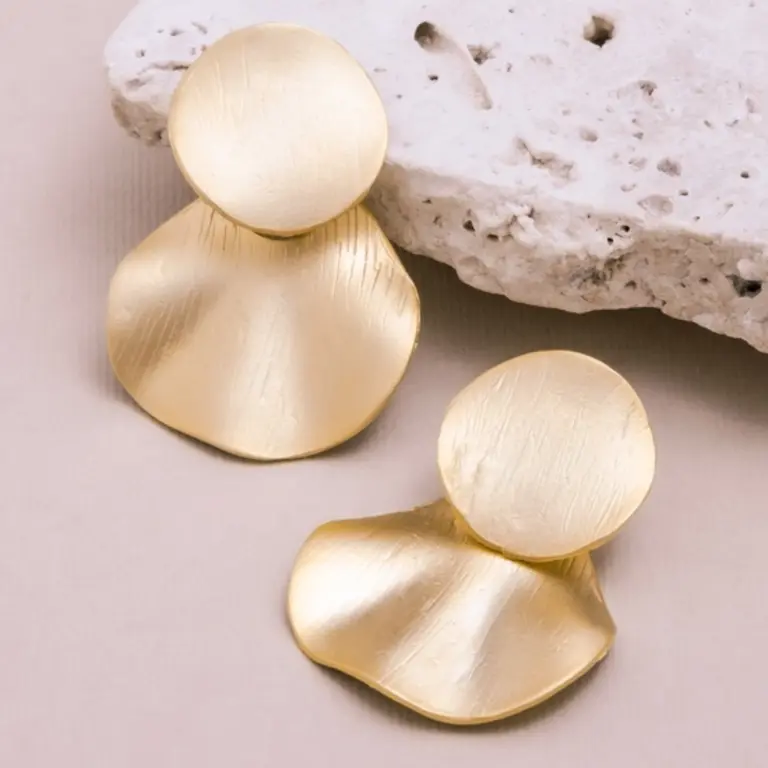 Mayana Design Mayana Design Brushed Ripple Earring