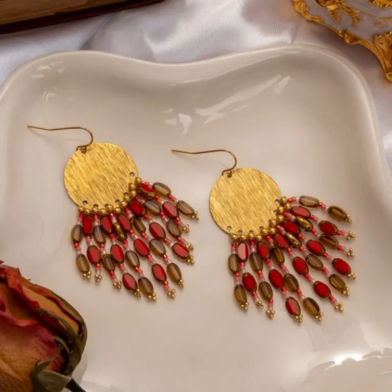 Mayana Design Mayana Design Beaded Chandelier Earring