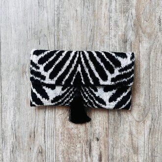 AYCA AYCA Silk Ikat Fan Clutch w/ Chain SS