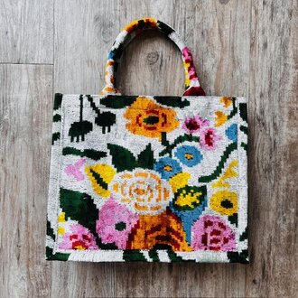Acya Design Acya Silk Ikat Garden Tote