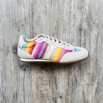 Larroude Larroude Stella Striped Sneaker
