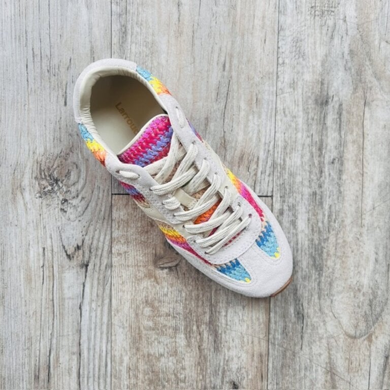 Larroude Larroude Stella Striped Sneaker