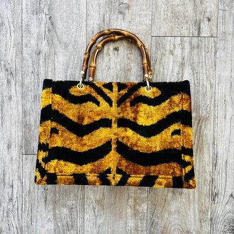 AYCA AYCA Silk Ikat Small Tote w/ Bamboo